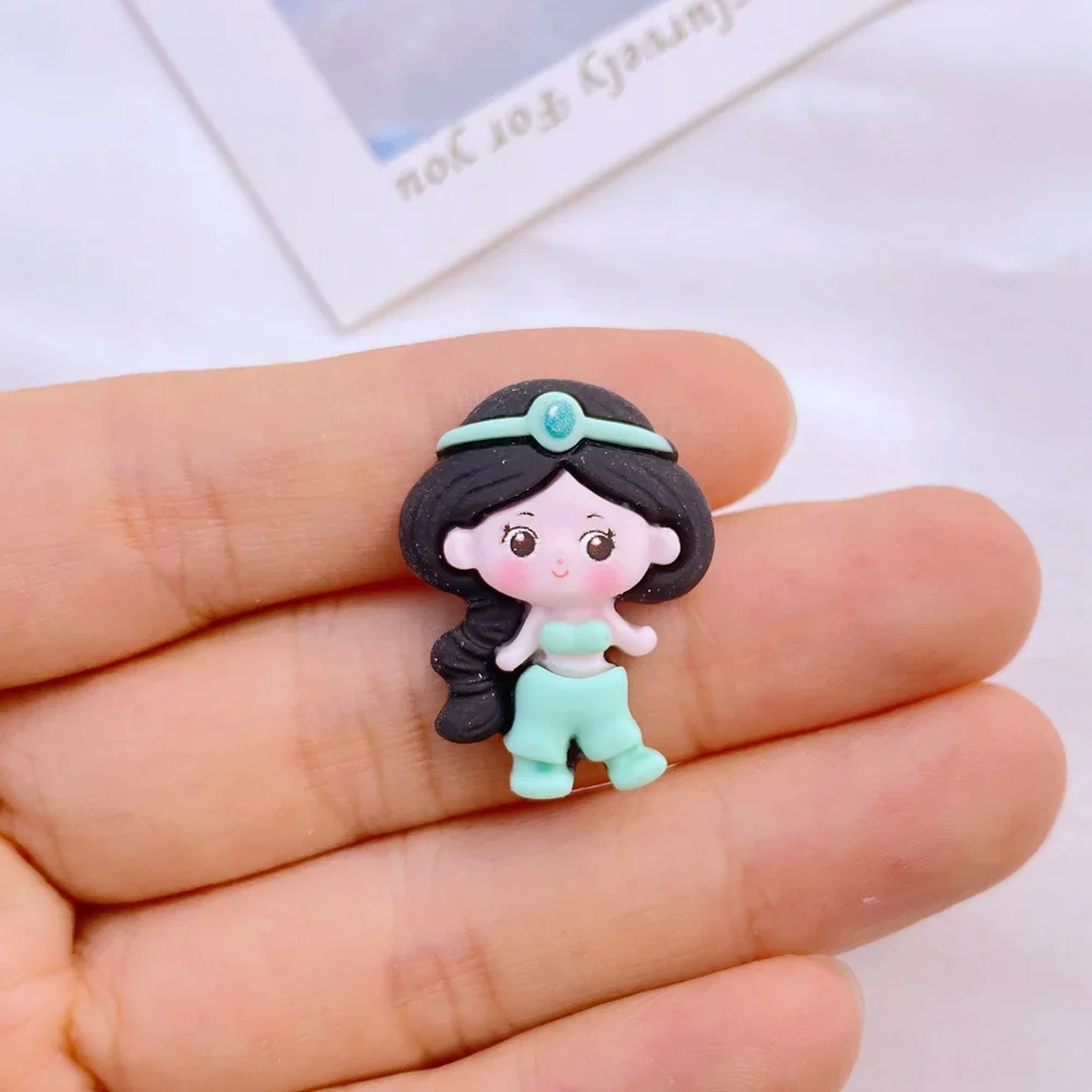 10 new cute Kawaii cartoon mermaid princess girl series resin scrapbook Diy jewelry hairpin accessories decoration process