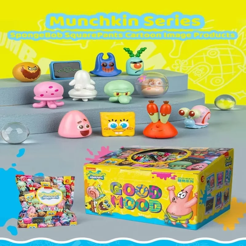 Chaosheng Anime SpongeBob SquarePant Series Of Blind Box Doll Decoration Patrick Octopus Cute Decorative Teenagers\' Toys