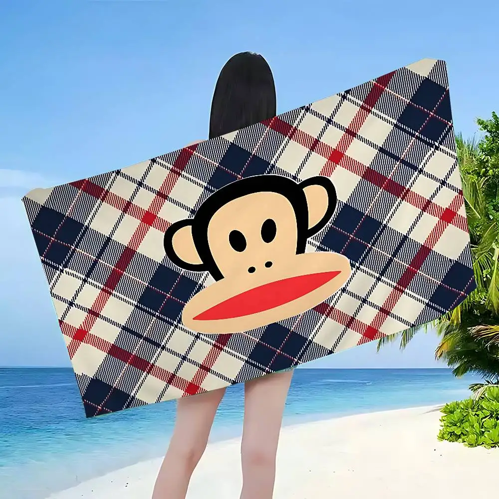 International Brands P-Paul F-Frank famous Anime Beach Swimming Towel Soft Absorbent Washcloth Gifts for Travel Camping