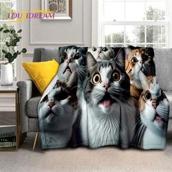 3D Persian Cat,Cute Calico Cat,Ragdoll Cartoon Soft Blankets,Keep Warm Throw Blanket for Picnic Beds Sofa Home Bedroom Gift kid