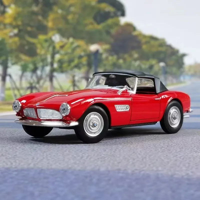 1:24 WELLY BMW 507 Convertible Soft-Top 1956 Alloy Classic Car Model Diecasts & Toy Vehicles Car Model Toy Children Gift