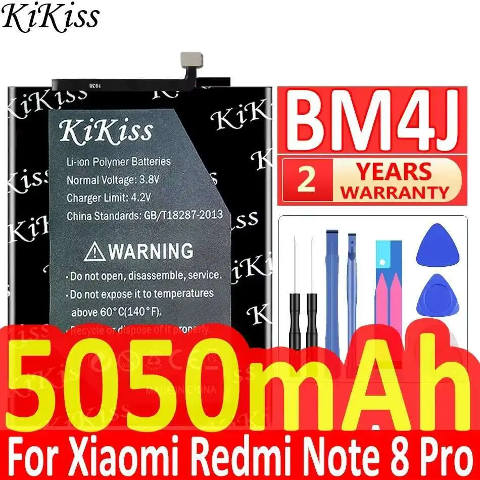 

BM4J KiKiss Portable Battery 5050mAh For Xiaomi Redmi Note 8 Pro Note8 Pro