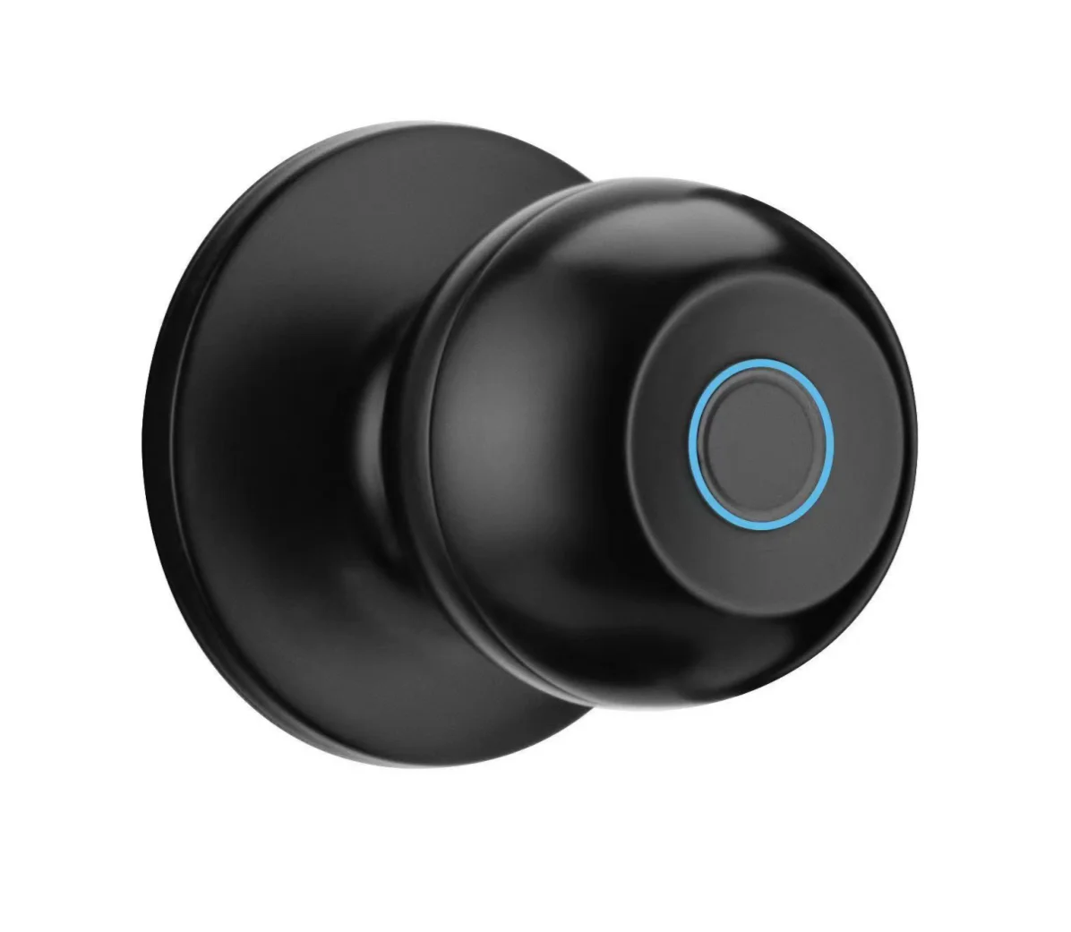 Matte Black Smart Door knob Fingerprint Door Lock Smart Lock with App Control Bluetooth Door Lock for Home