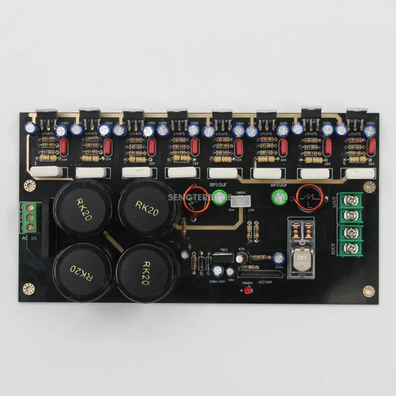 Selesai LM1875 HiFi rumah Audio penguat suara Stereo 60W * 2 berdasarkan Gaincard GC daya sirkuit Amp