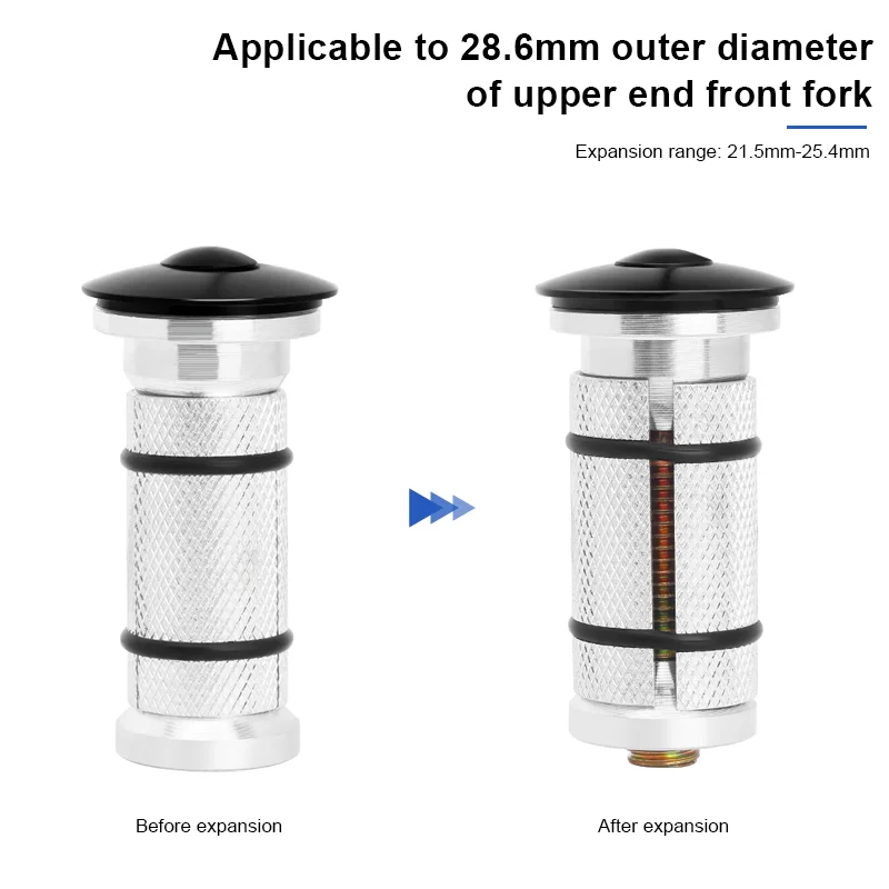 Bicycle Headset Expander Stem Top Cap 1-1/8\