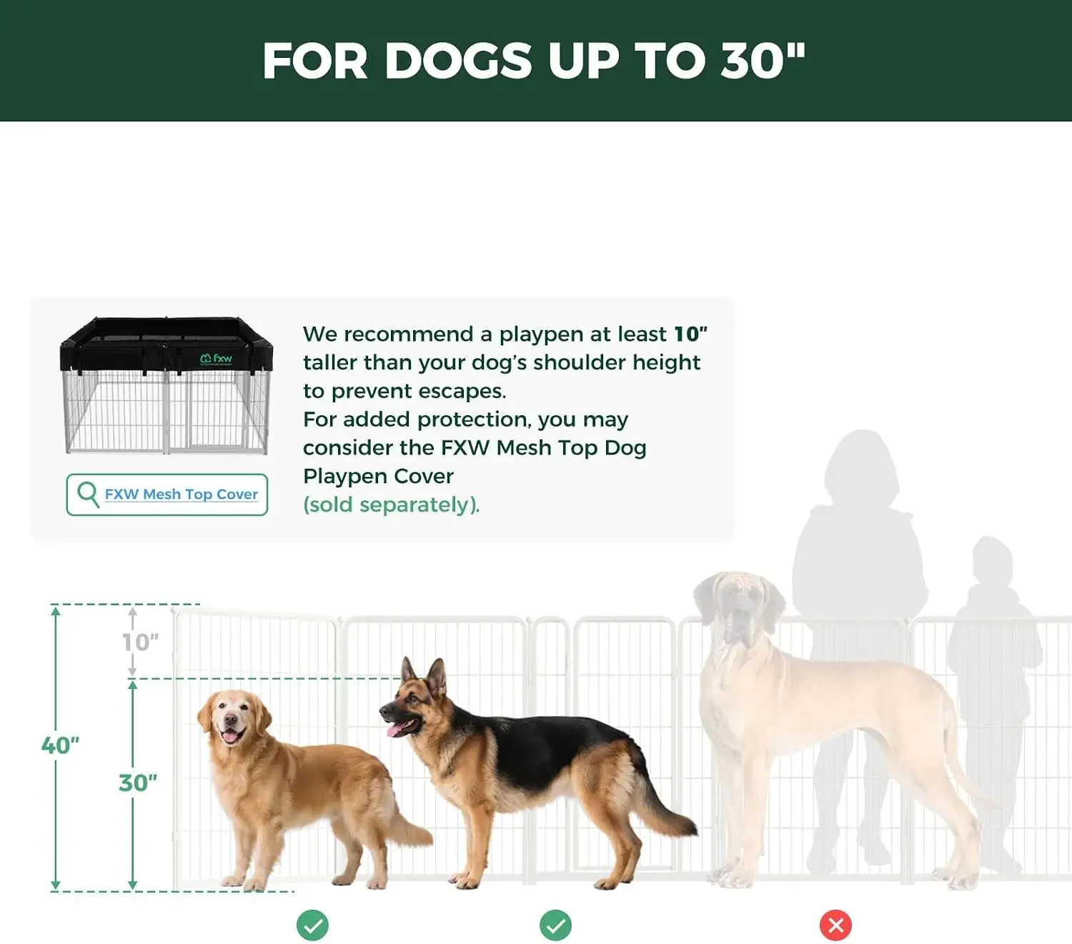 Homeplus Indoor Dog Playpen, 40