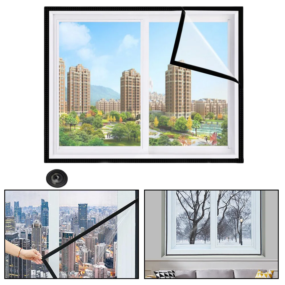 For winter Window Sash Insulation Kit Tear Resistant and Waterproof Effective Thermal Barrier for Cold Weather