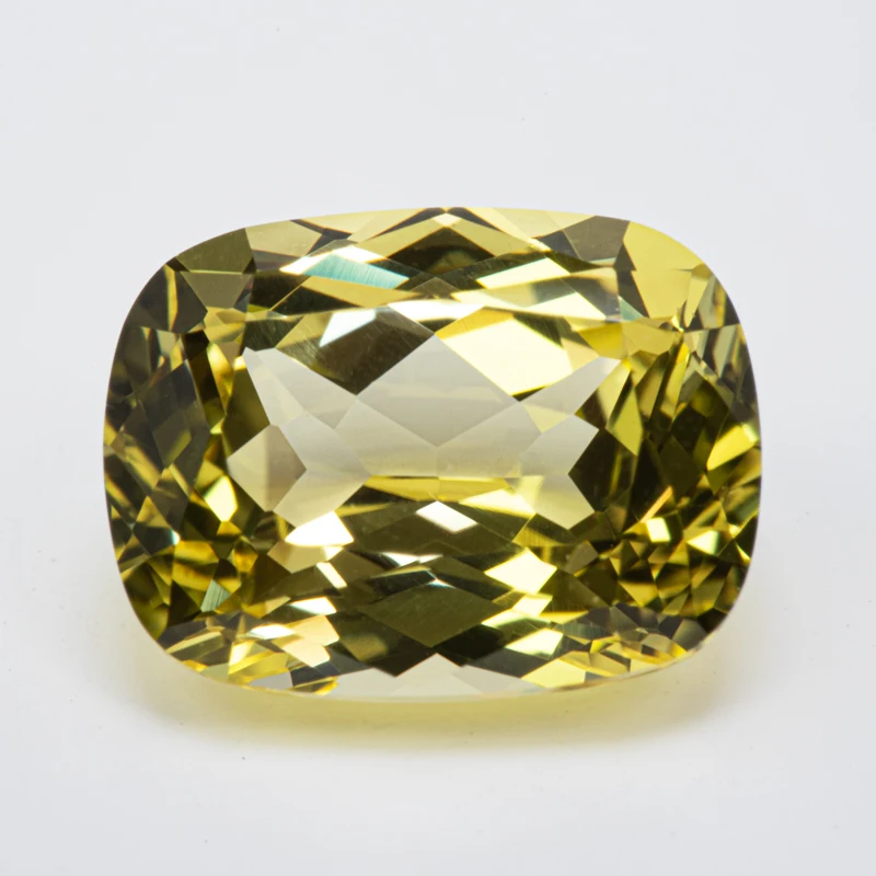 Lab Grown Yellow Colour Sapphire Rectangular Cushion Shape VVS1 Charms DIY Jewelry Making Material Selectable AGL Certificate