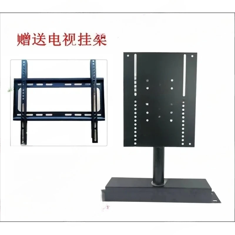 360 Graders Modern Giratory TV Living Room Divider, Table Sport/Manually Rotate The Rectangular Base