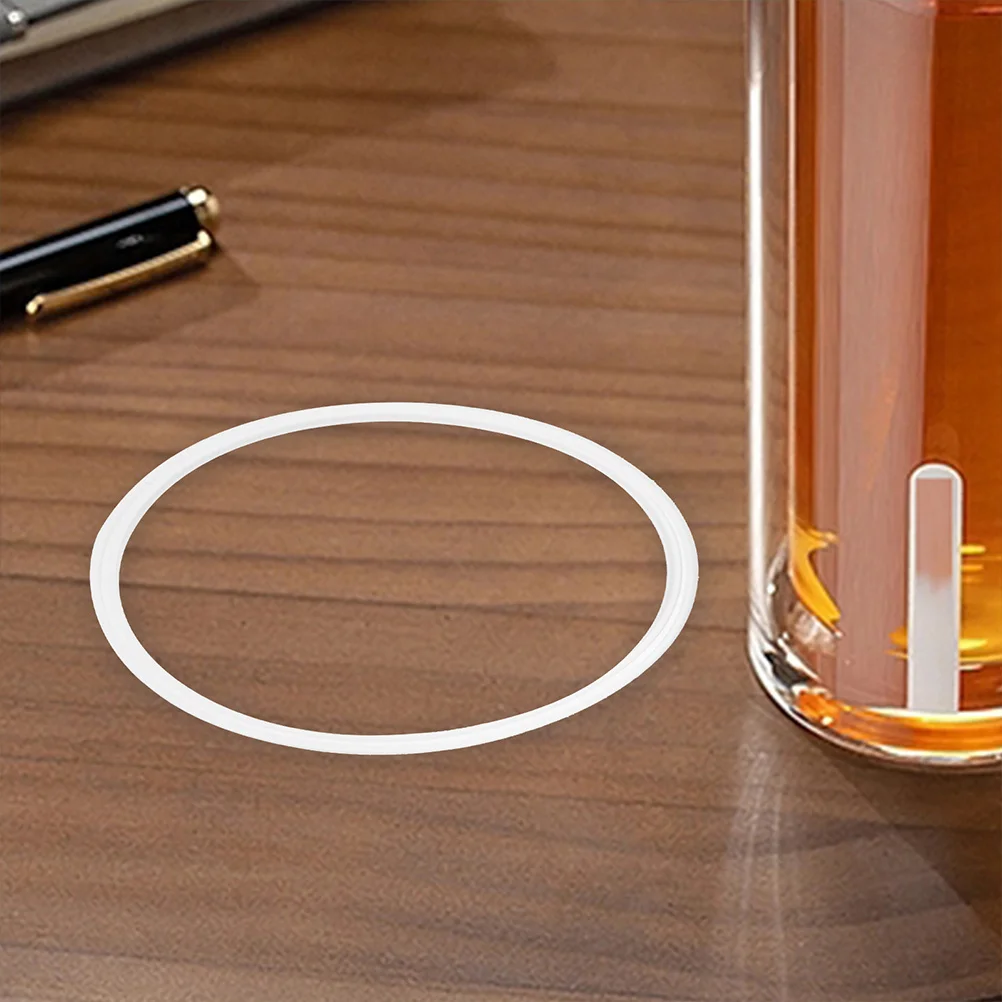 6 قطعة حلقة سيليكون لختم الزجاجة كوب معزول بديل مانع للتسرب وقابل لإعادة الاستخدام منظم تخزين ملحقات الحشية