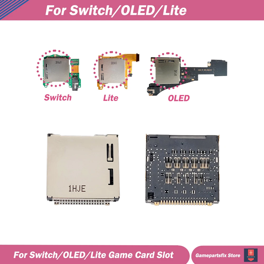 

5/10pcs Game Card Cartridge Reader Socket Game Cartridge Card Slot Reader Game Card Slot for Nintendo Switch OLED Lite Replace