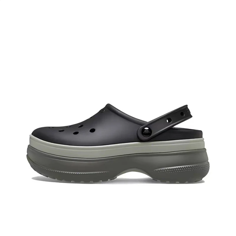 Crocs Stomp Clog Unisex Black Stylish Clogs  Versatile Lightweight Comfortable Cushioned Everyday Wear 211355-001