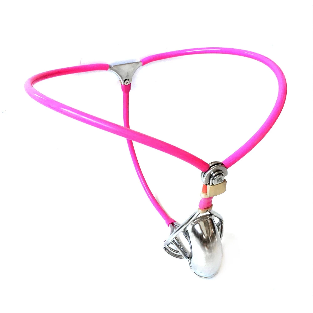 Invisible Male Stainless Steel Semi-Hollow Chastity Belt Device Underwear Lock Penis Rings BDSM Bondage Erotic Sex Toys for Men