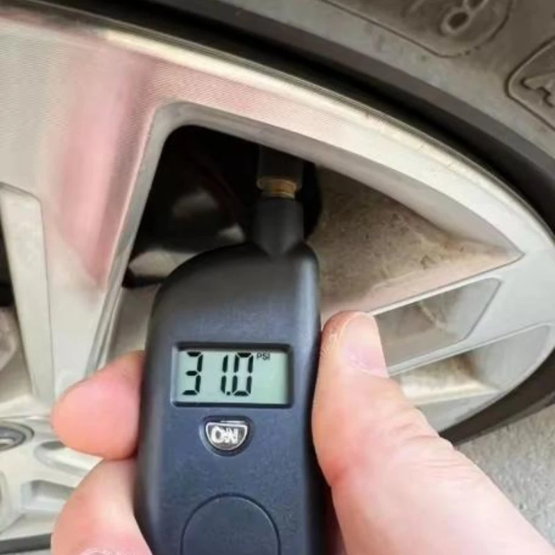 1Pc ABS Digital Tire Pressure Gauge 5-100 PSI BAR Auto Wheel Air Pressure Tester for Car Motorcycle Vehicle