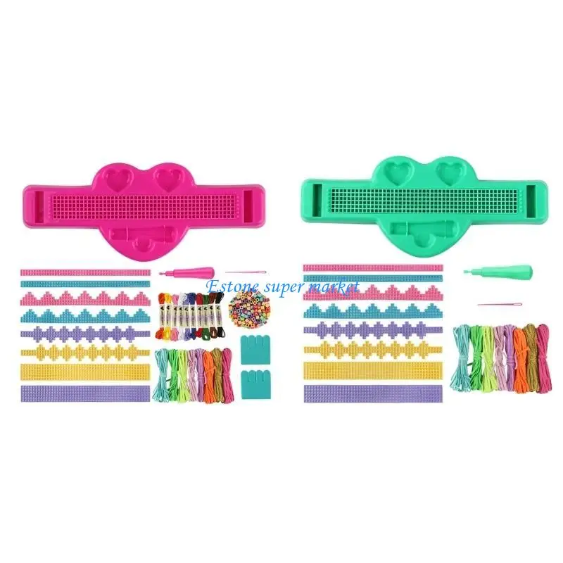 090B Friendship Bracelet Making Kits Craft Activity Woven Wristlet Kids Birthday Gift