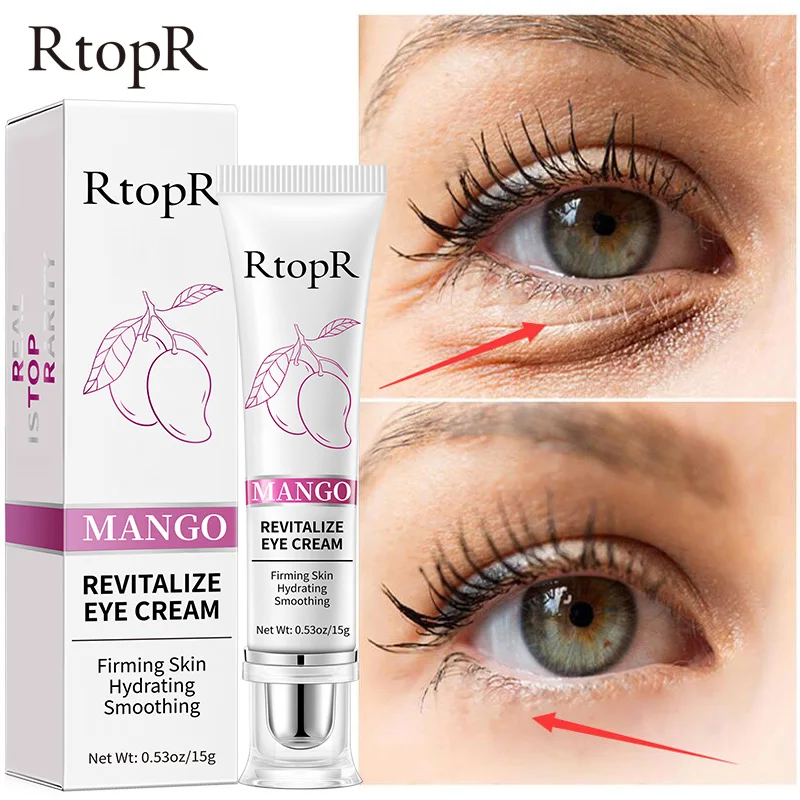 RtopR Eye Cream Remover Dark Circles Fades Fine Lines Eye Bags Removal Puffiness Firming Moisturizing For Nourishing Skin Care