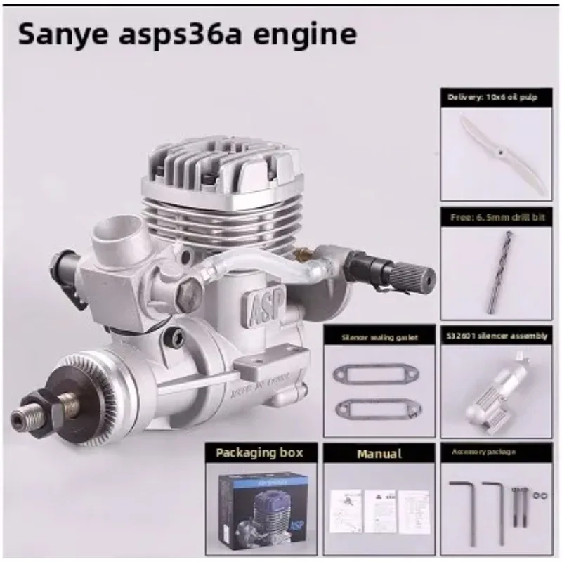 Grade Scale 8.47cc 2 Stroke Nitro Engine ASP S52A/S52AII 36