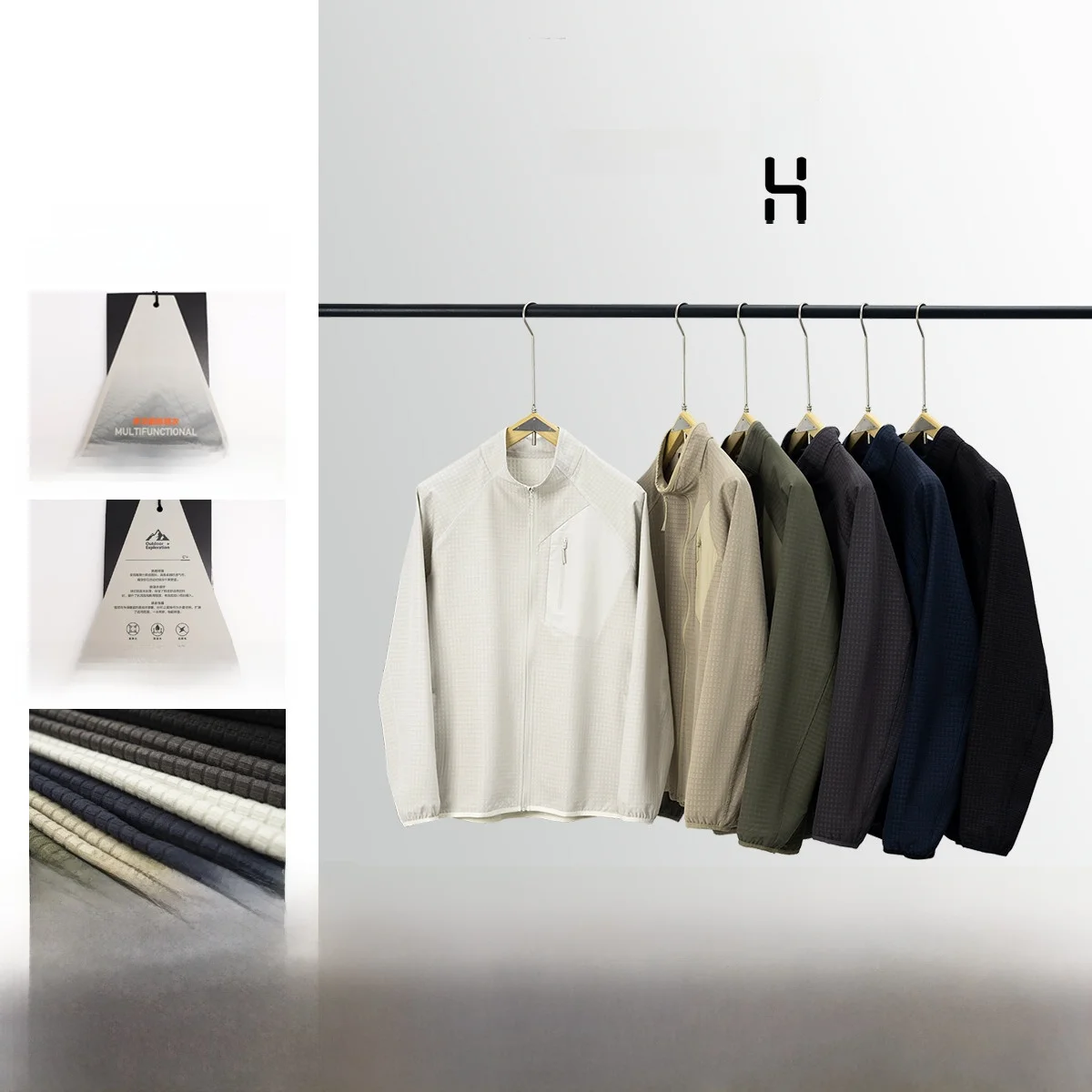 

Fce вязаный джет на подкладке, уличный спортивный повседневный воротник на молнии для мужчин и женщин, осенний воротник-стойка, дышащий, теплый, длинный све