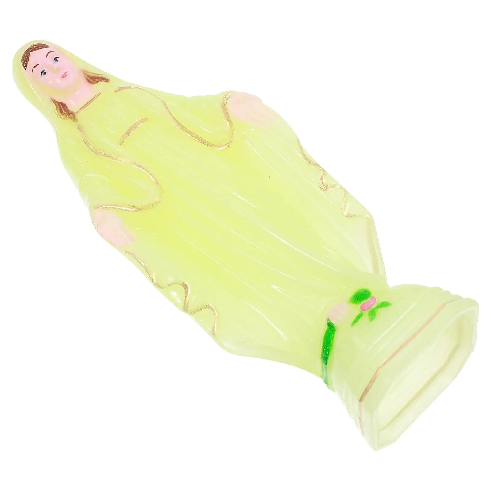 

1pc Luminous Statue Virgin Catholicism Religious nament Church Decoration Plastic Adornment Desktop Home Decor Figurine