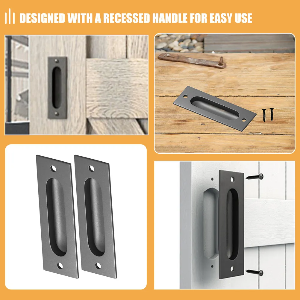 

Комплект из 2-х скрытых ручек для дверей-пеналов, врезных ручек для шкафов, гладких ручек для гардеробов и мебели