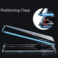 360° Double Sided Magnetic Glass Case For Honor Magic 6 5 4 3 Pro Ultimate Adsorption Metal Lens Protect Cover Magic 6 5 4 3 Pro