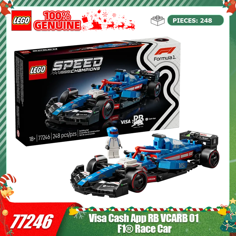 

LEGO Building Blocks Christmas Day Celebration 77246 Visa Cash App RB Team VCARB 01 F1 Racing Children's Toys Christmas Gift