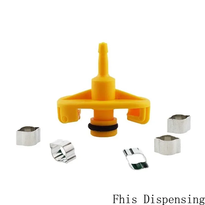 10PCS Dispensing Parts Adapter Fitting with O-Ring for 3cc 5cc 10cc 30cc 55cc Plastic Metal Fasteners
