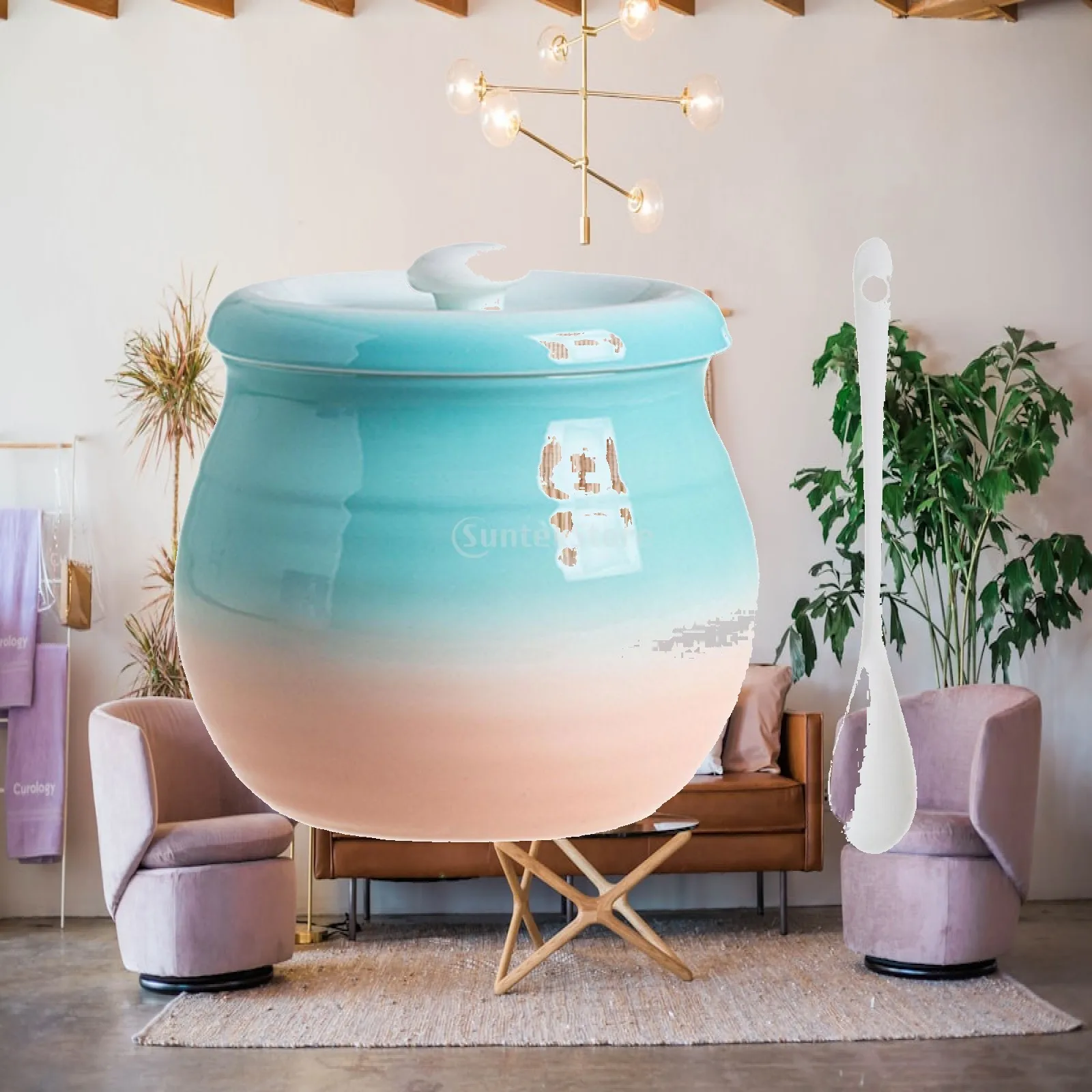 Kitchen Canister Porcelain Tea Canister Coffee Tea Container Ceramic Canister Jar for Coffee Beans Snack Sugar Rice