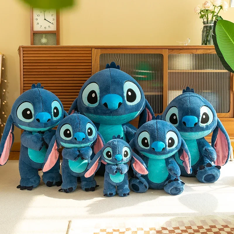 2024 neue Disney Anime niedliche Stich puppe Kinder Plüsch tier Lilo & Stich Sitz stich puppe als Weihnachts geschenk für Freundinnen