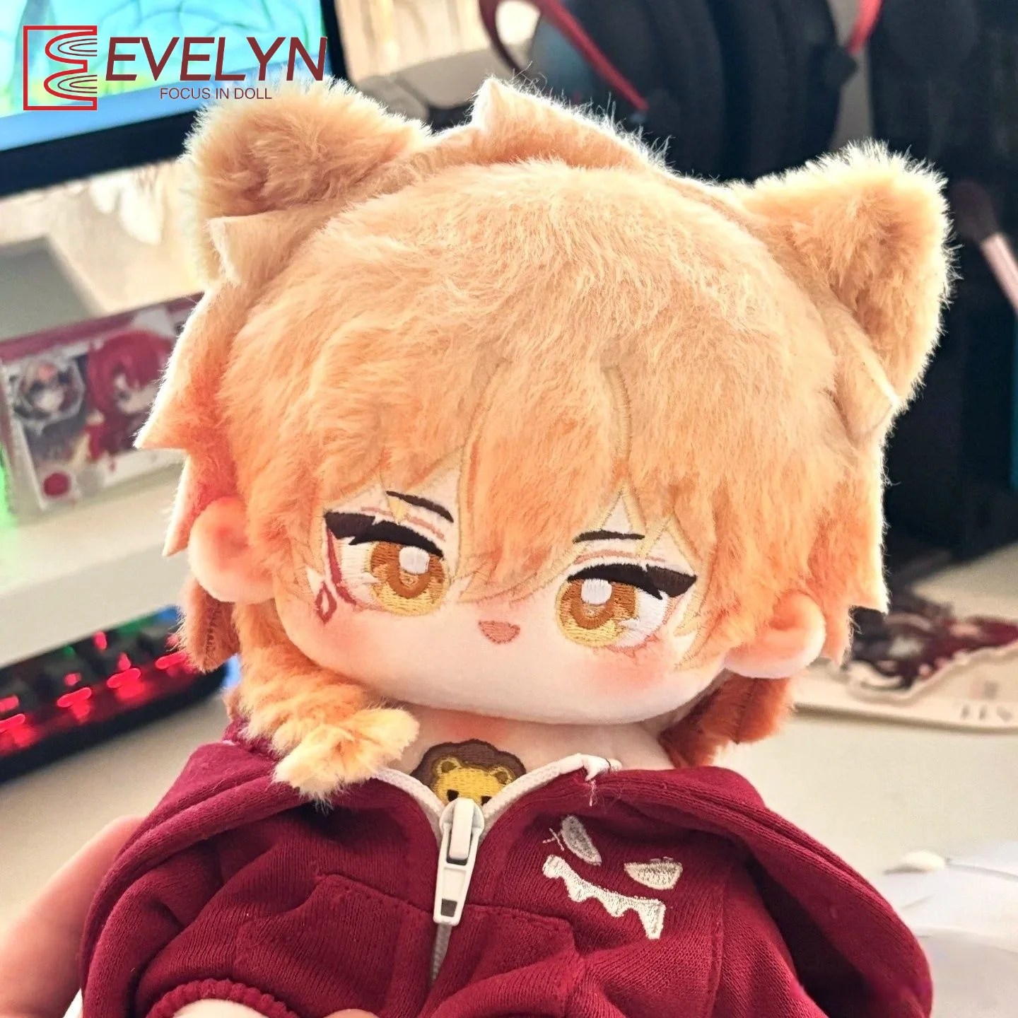 

Evelyn Game Mydei Honkai: Star Rail Anime Plushie Figure 20CM Plush Doll Stuffed Toy Nuded Doll With Bones for Birthday Gift