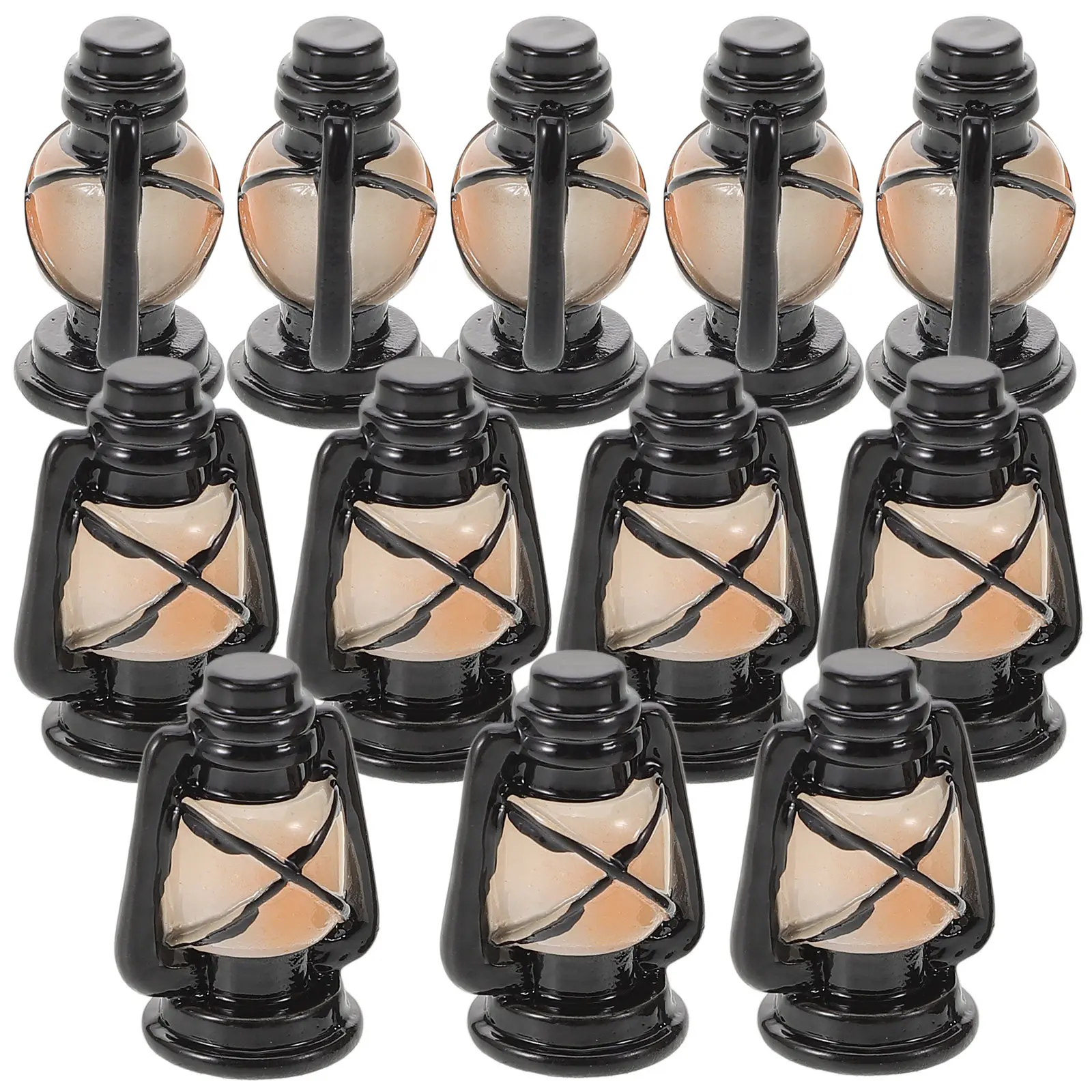 

12Pcs Lantern Mini Vintage Hanging Oil Lamp for Mini House Decoration Micro Landscape Layout Tiny House Decor