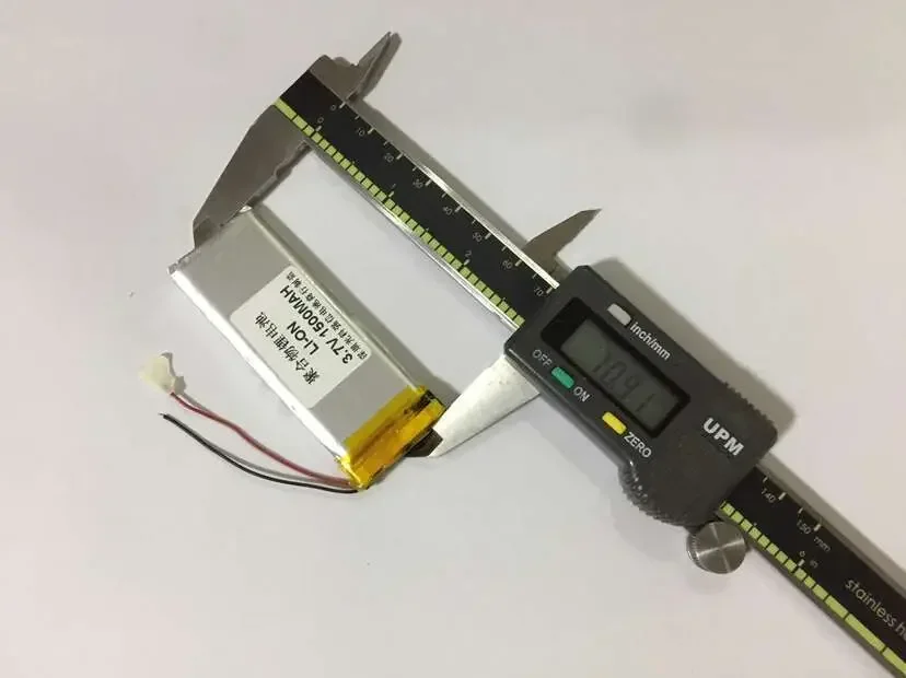 새로운 전체 용량 3.7V 폴리머 리튬 배터리 502671 1500MAH GPS 블루투스 스피커/장치/미니