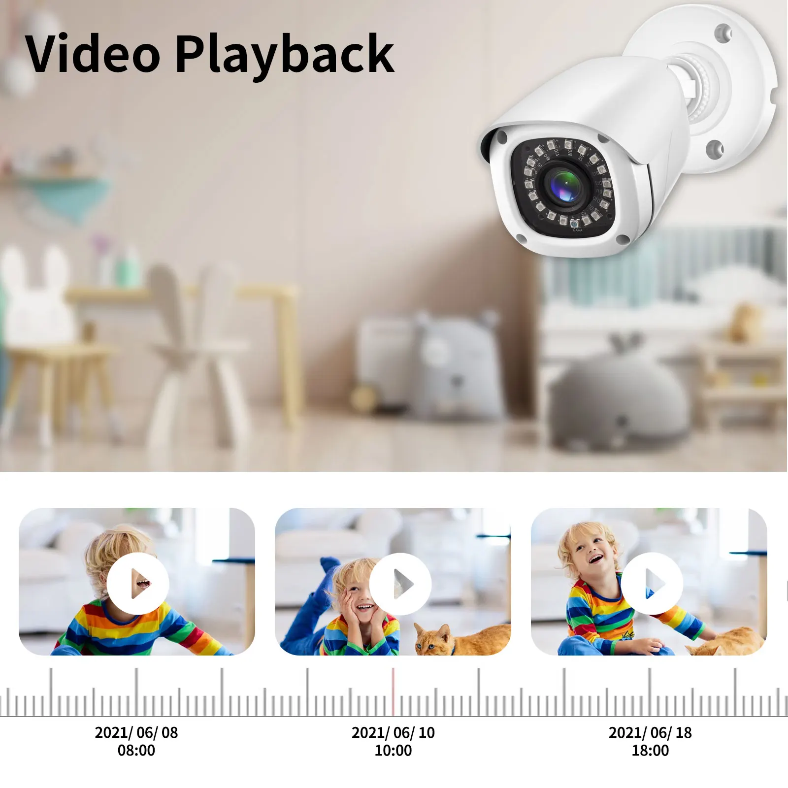 Gadinan AHD Camera 5MP 1080P 720P Indoor Outdoor Night Vision Face Capture Playback CCTV Video Surveillance Security Camera image 4