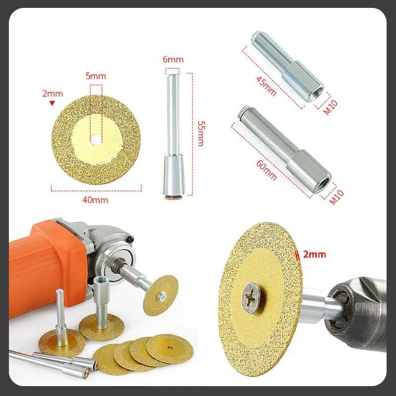 40mm Dremel Tool Mini Cutting Disc for Rotory Accessories Diamond Grinding Wheel Rotary Circular Saw Blade Abrasive Diamond Disc