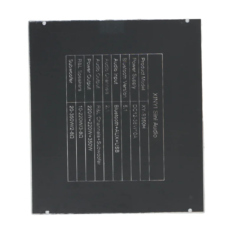 ABZZ-2X XY-S350H 2.1 Kanal TPA3251 Bluetooth-Leistungsverstärkerplatine Hochbass-Subwoofer 220 W x 2 + 350 W