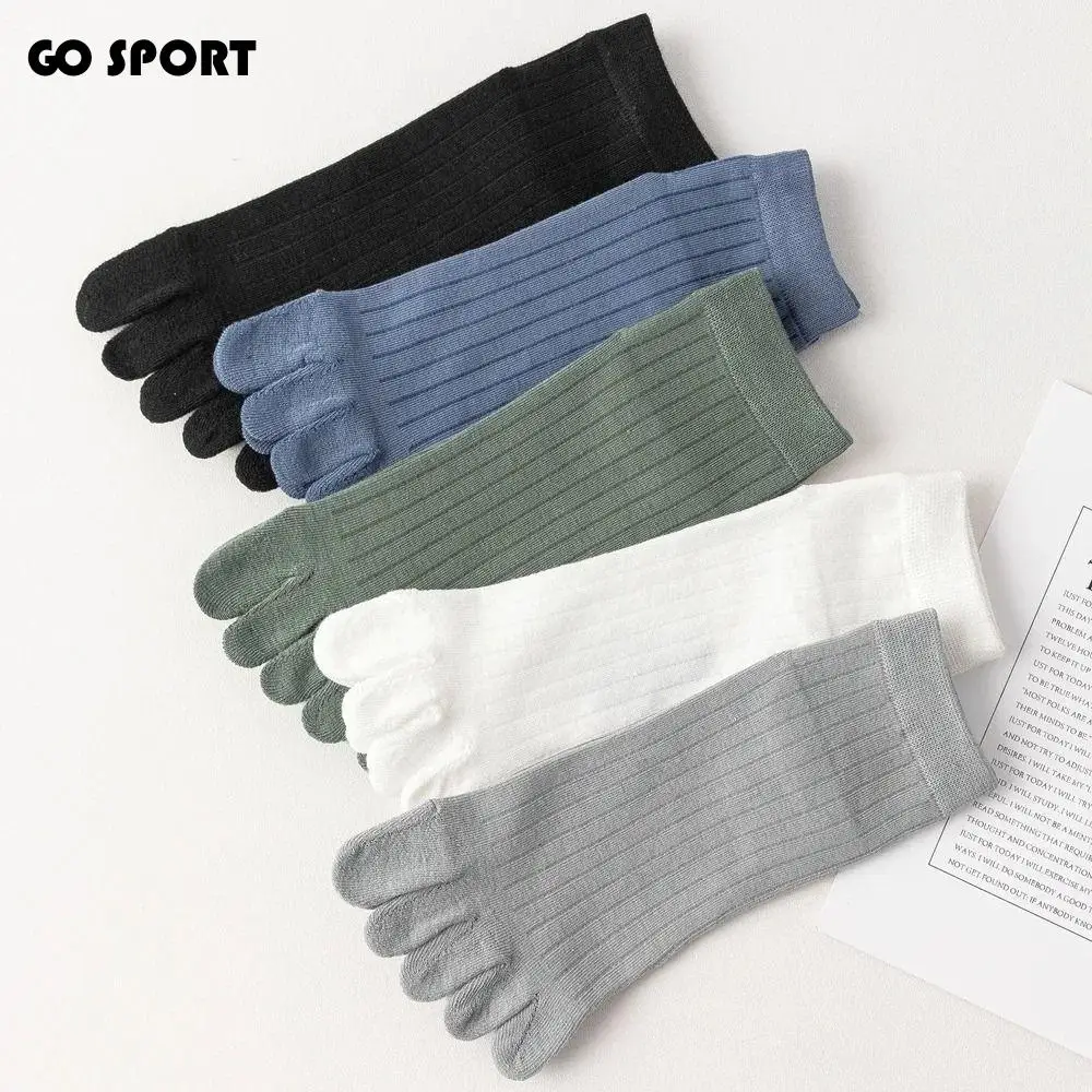 

Носки с отдельными пальцами и пятью пальцами, короткие спортивные носки с антифрикционным покрытием и низким вырезом до щиколотки, дышащие тонкие хлопковые носки