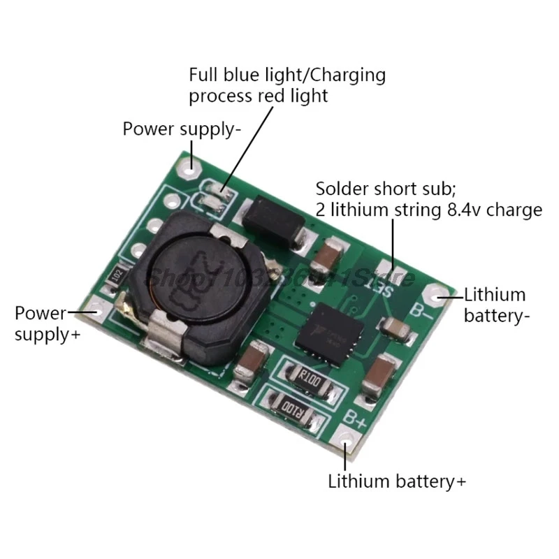 1PCS/5PCS/10PCS TP5100 Charging Management Power Supply Module Board 4.2V 8.4V 2A Single Double Lithium Battery Charger Module