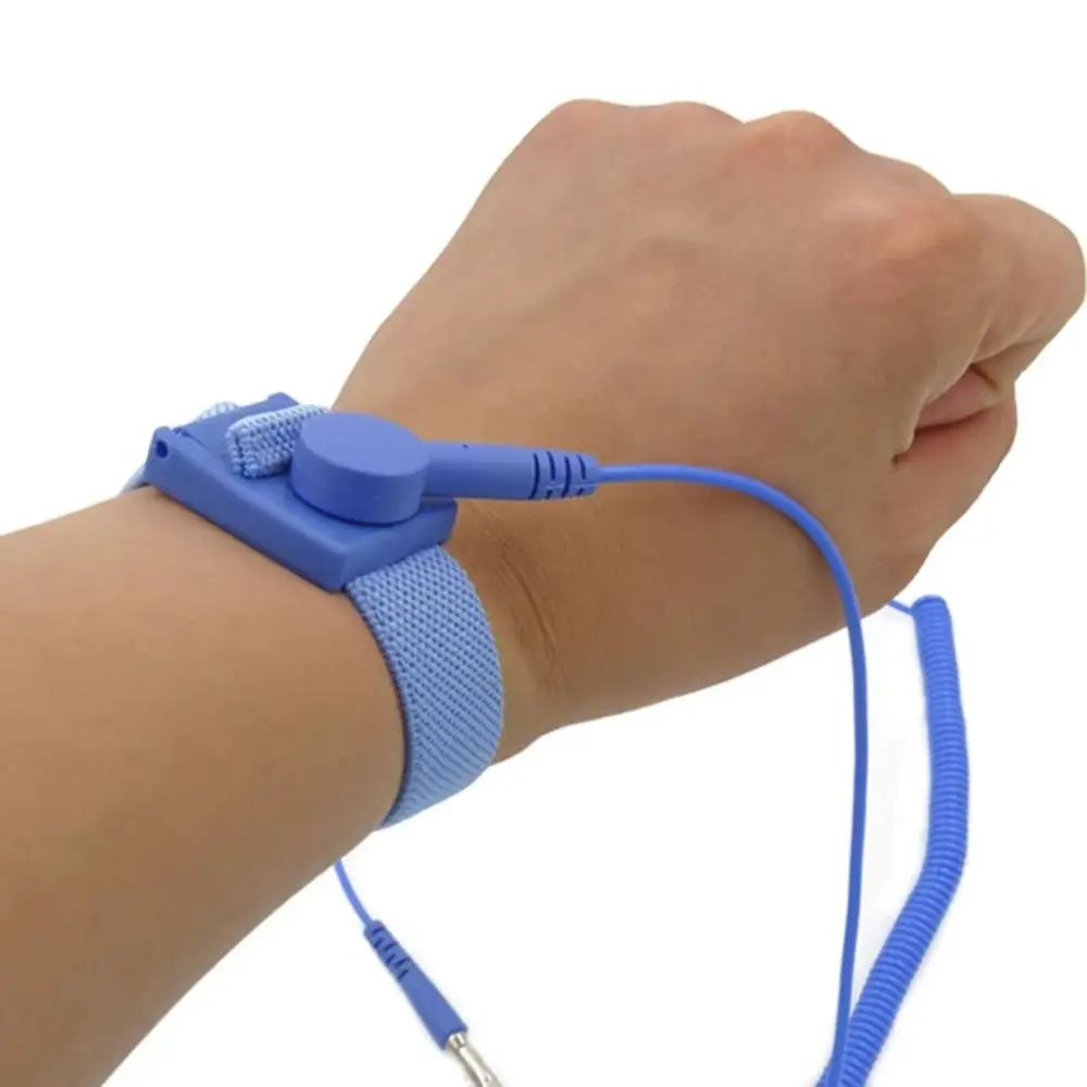 Cordless ESD Wrist Strap Antistatic Material Wireless Clip Design Discharge Cable ESD Protection Grounding Strap