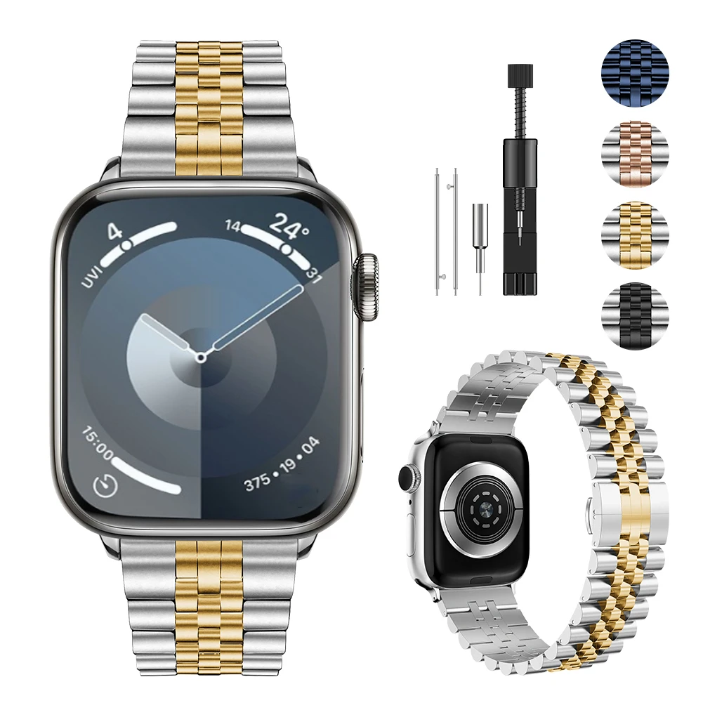 Metal strap For Apple watch 10 46mm 42mm Ultra 2 49mm 9 8 7 41mm 45mm Stainless steel wristband For iwatch 6 5 4 3 SE 44mm 40mm