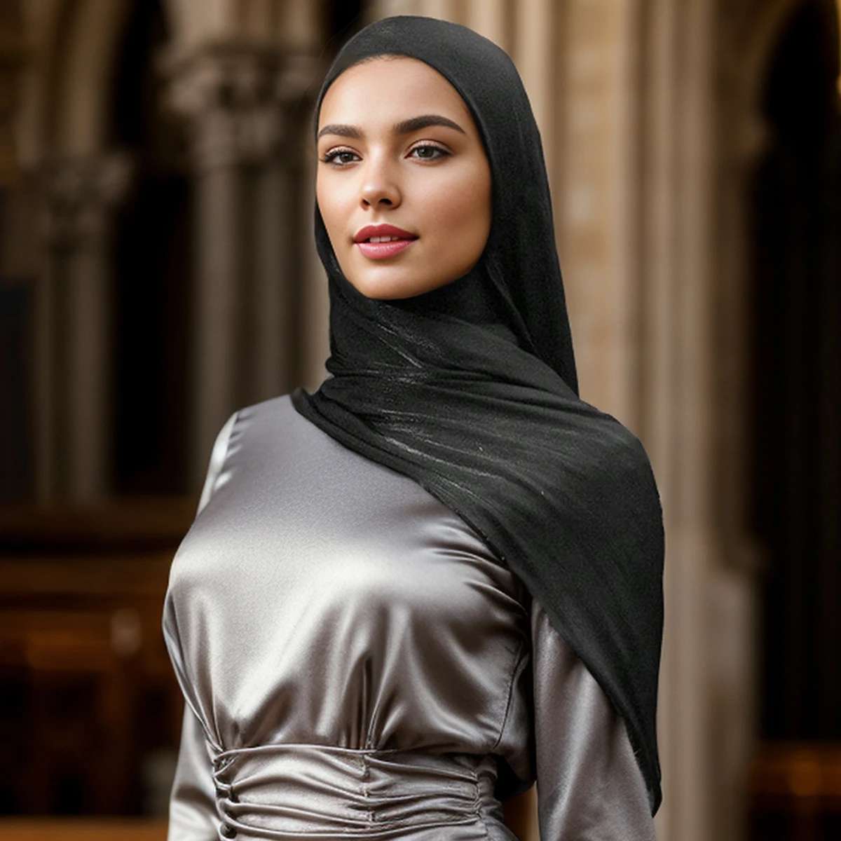 Neue Muslimische Schal Und Strap Hut Frauen Einfarbig Stirnband Und Innen Für Frauen Hijab Innere Neue Style180*70cm