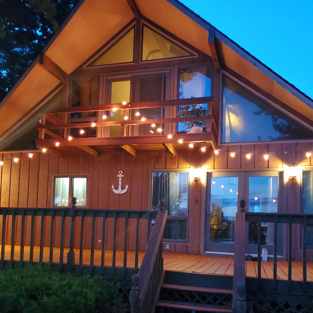 LED Outdoor Garland Light Shatterproof Energy Save Led Festoon String IP65 Retro Patio Light Decorate For Holiday Garden Wedding