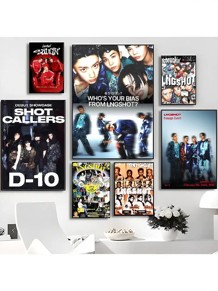 LNGSHOT Hip-hop Group Classic Vintage Posters Vintage Room Home Bar Cafe Decor Nordic Home Decor
