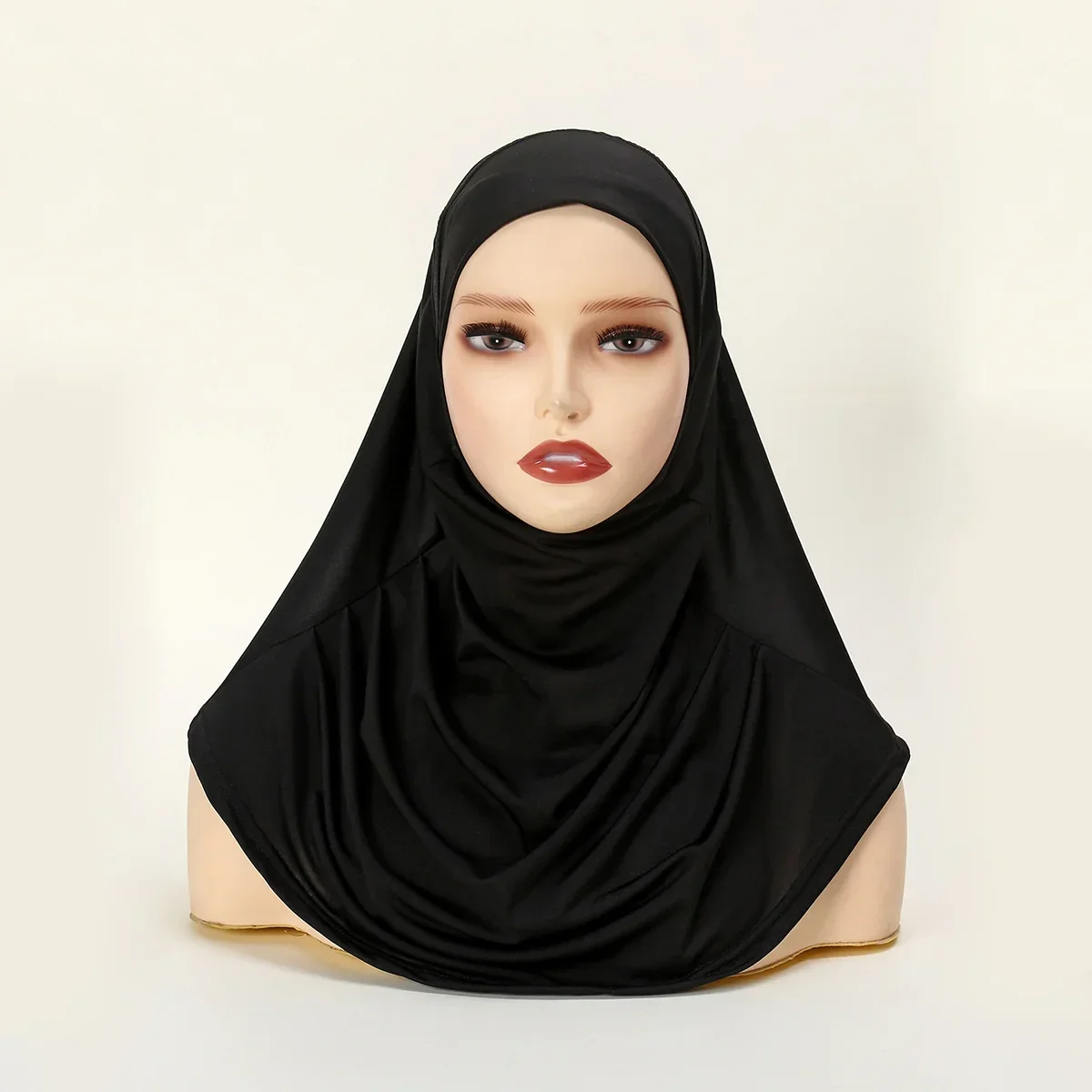 Muslimische Innere Hijabs Einfarbig Frauen Hijab Schal Weiche Jersey Hanf Turban Abdeckung Hals Instant Basis Hut Undercaps Kopftuch Amira