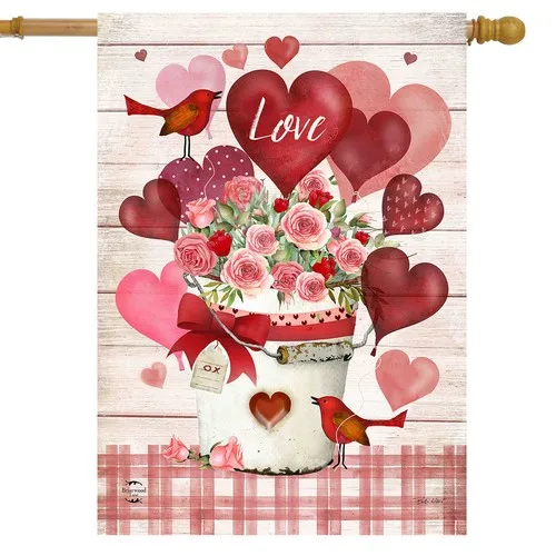 Briarwood Lane Love Bouquet House Flag XXH LLP LLX uui