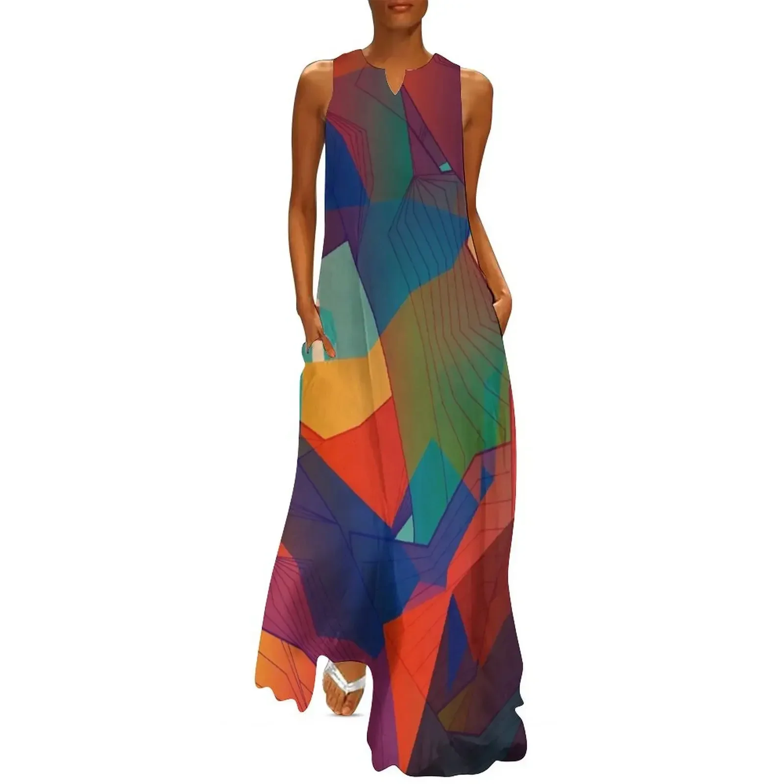 

The Rocks by the Lighthouse Long Dress women's summer dress 2025 Women's summer dresses Party dresses for women Dress