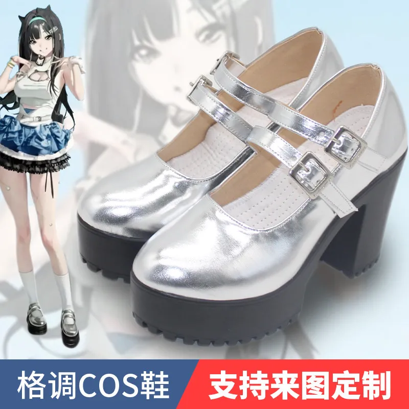 Anime T.T. STAR Idol Team Leader Nikke Mint, zapatos de cosplay, botas, accesorios para disfraces de fiesta de Halloween para mujeres y niñas