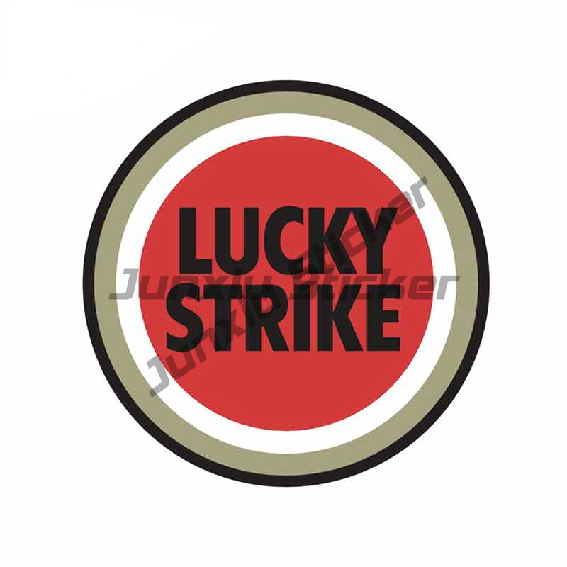 Lucky Strike Badge Car Sticker Decal Decor for RV Auto Laptop Helmet Trunk Wall Fridge Decal High Quality Vinyl Cover