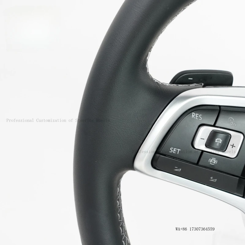 Suitable for 15-19 Volkswagen GTI MK7 upgraded new model with component buttons, high-end full-leather car steering wheel