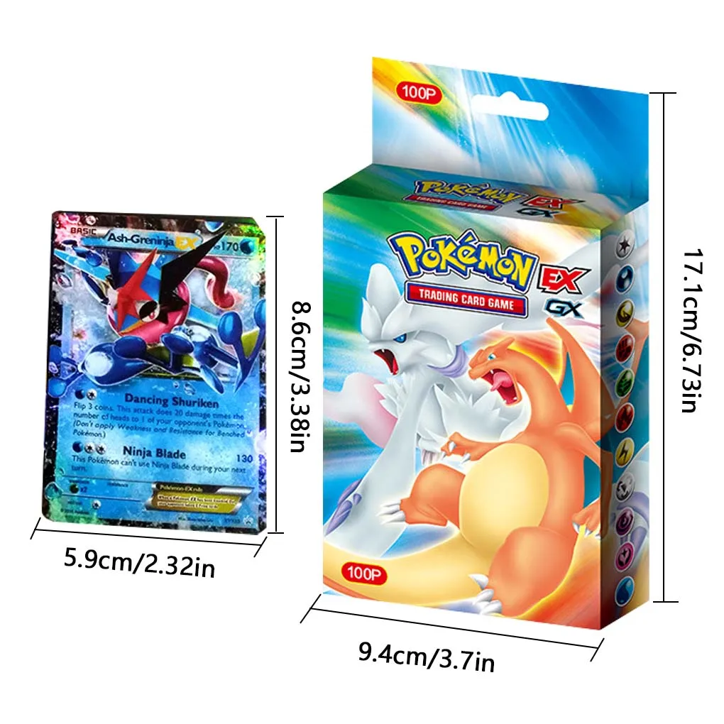 100x Safe Ingredients Pokemon Booster Box per superficie liscia e carte Pokemon Go di fascia alta