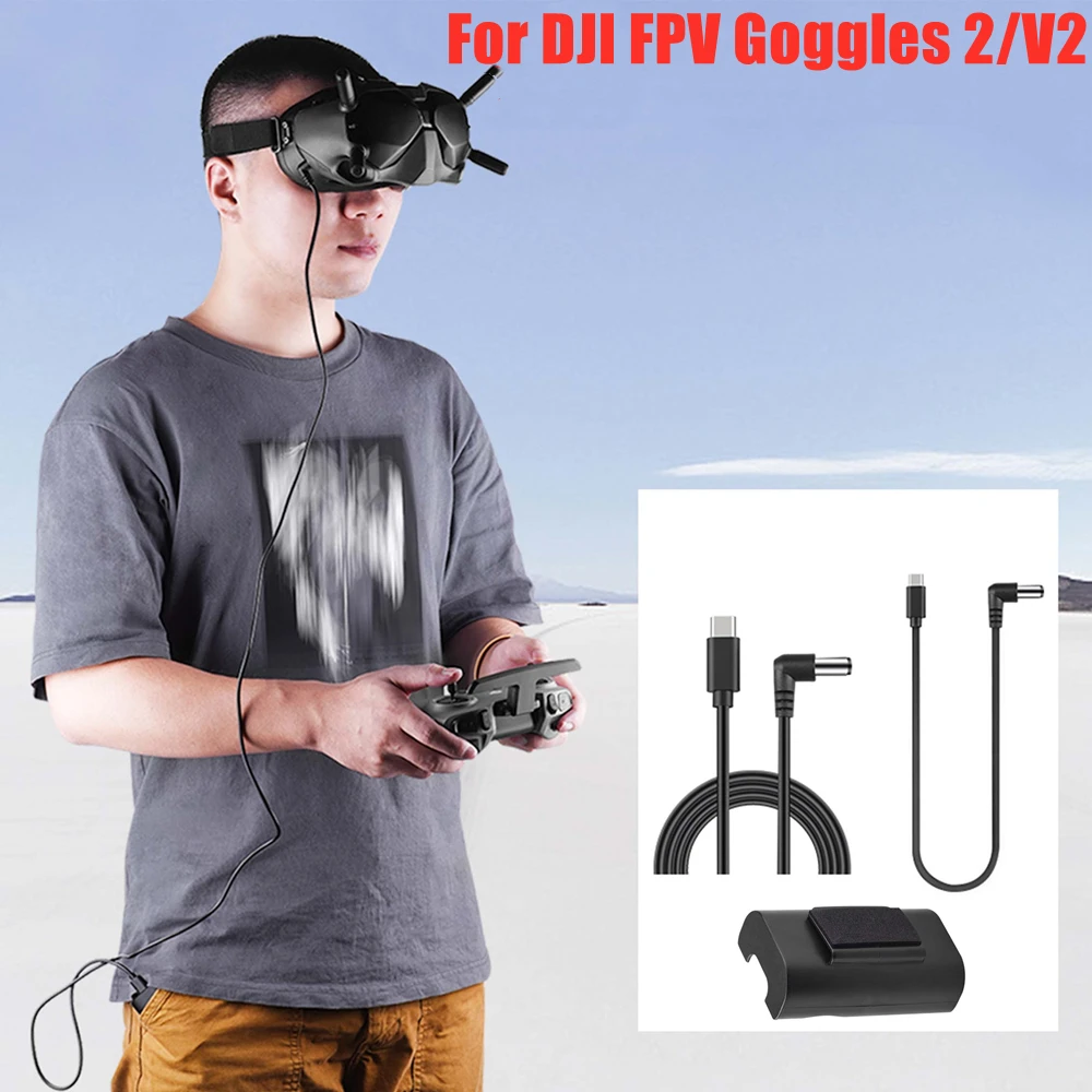 31CM/130CM Charging Cable SET For DJI FPV Goggles 2/V2 Charge Connetor Power Line For DJI AVATA/FPV Combo Drone Accessories